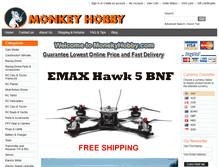 Tablet Screenshot of monkeyhobby.com